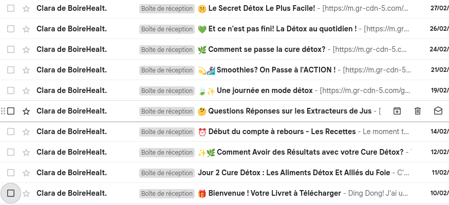 exemple séquence emails autorespondeur