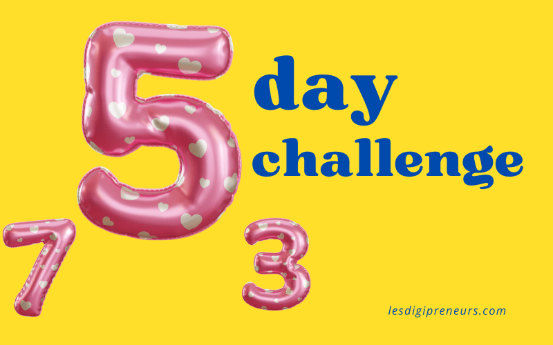 5 day challenge en ligne