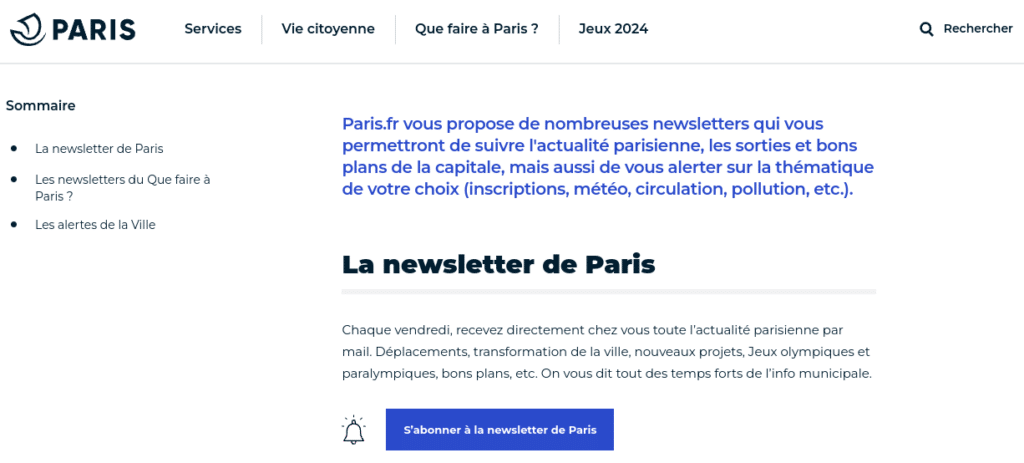 exemple newsletter