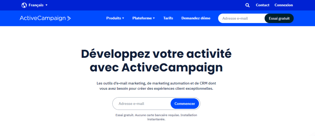 outil de tunnel de vente ActiveCampaign